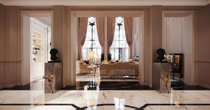 Thiết kế nội thất biệt thự cao cấp đẹp sang trọng Vinhomes Imperia Hải Phòng.